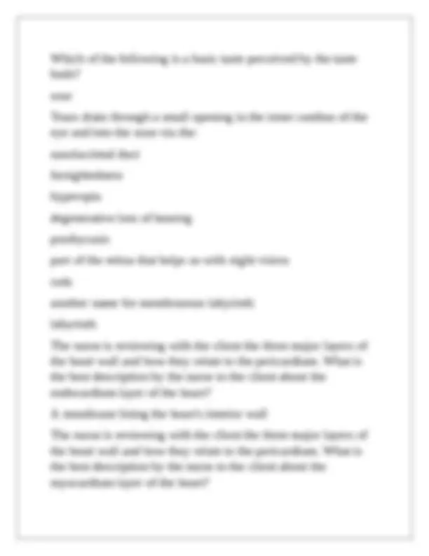A&P final exam Questions With Complete Solutions | Exams Nursing | Docsity