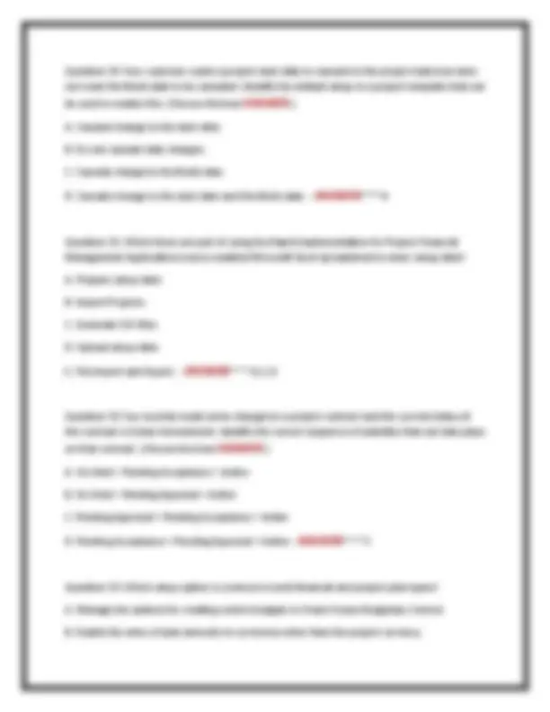 ORACLE PROJECT MANAGEMENT CLOUD 2025 IMPLEMENTATION PROFESSIONAL – MOST ...