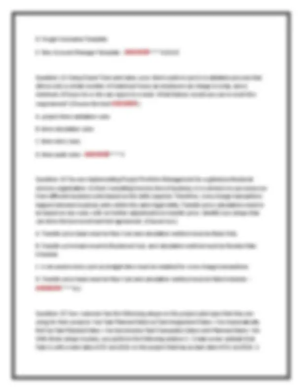 ORACLE PROJECT MANAGEMENT CLOUD 2025 IMPLEMENTATION PROFESSIONAL – MOST ...