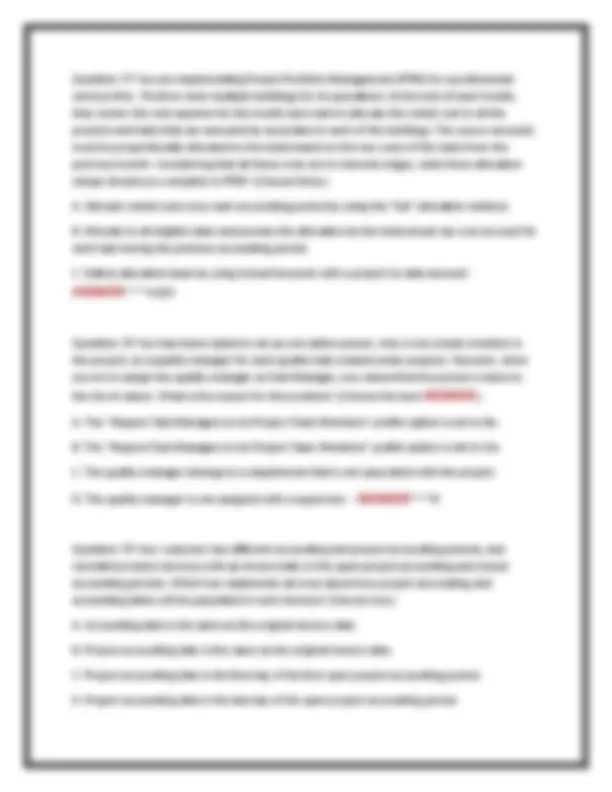 ORACLE PROJECT MANAGEMENT CLOUD 2025 IMPLEMENTATION PROFESSIONAL – MOST ...