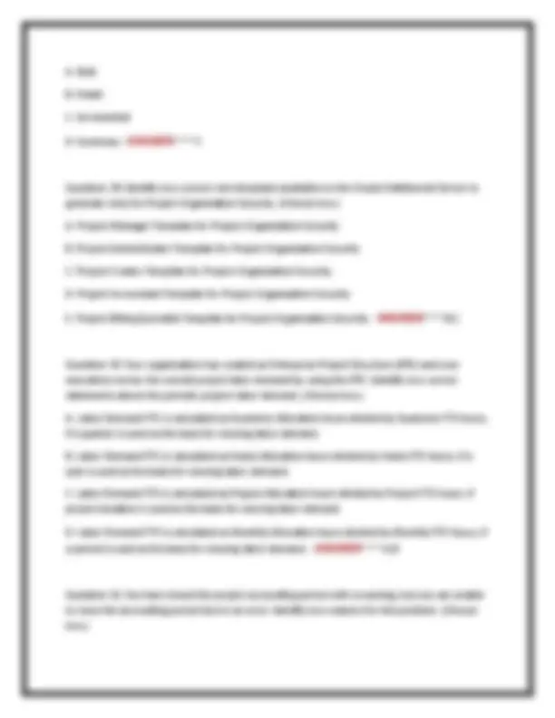 ORACLE PROJECT MANAGEMENT CLOUD 2025 IMPLEMENTATION PROFESSIONAL – MOST ...