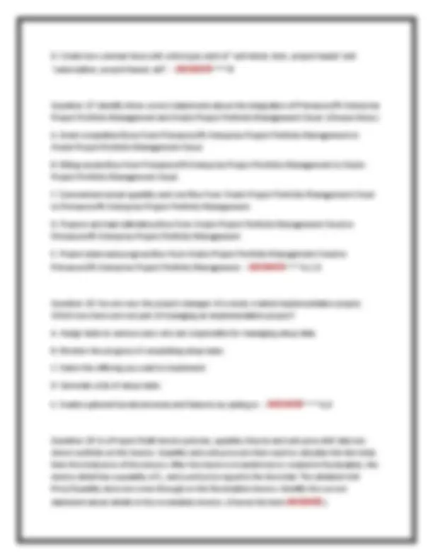 ORACLE PROJECT MANAGEMENT CLOUD 2025 IMPLEMENTATION PROFESSIONAL – MOST ...