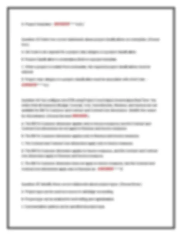 ORACLE PROJECT MANAGEMENT CLOUD 2025 IMPLEMENTATION PROFESSIONAL – MOST ...