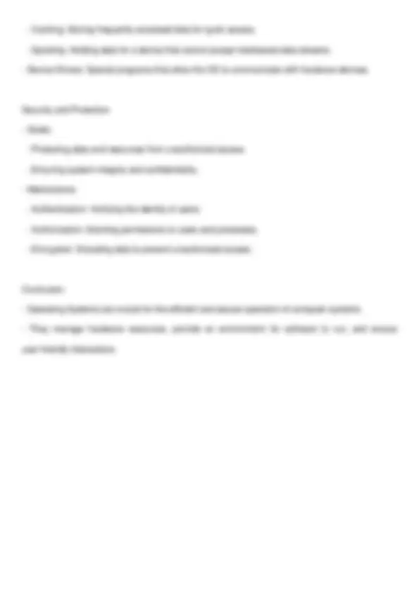 Detail explanation of Operating system | Lecture notes Computer science ...