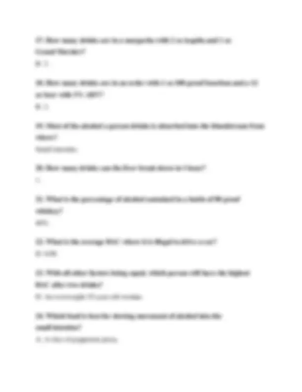 ServSafe Alcohol Certification Exam Questions Answers Exams