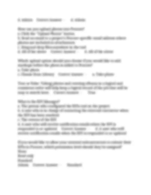 Project Management Procore Certification – Questions Complete With ...