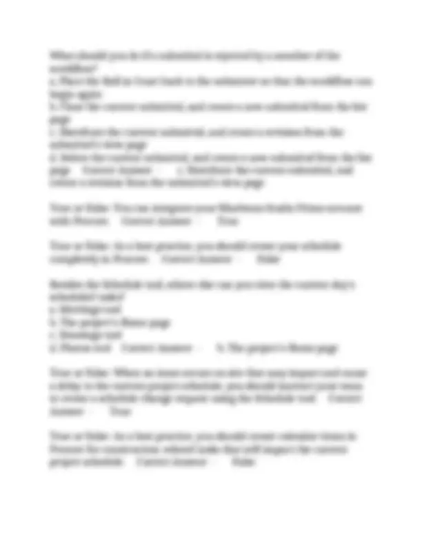 Project Management Procore Certification – Questions Complete With ...