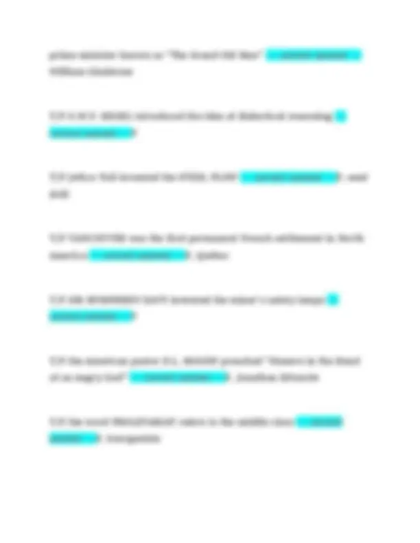 Abeka World History and Cultures Test 9 (Nine Weeks Exam) Questions ...