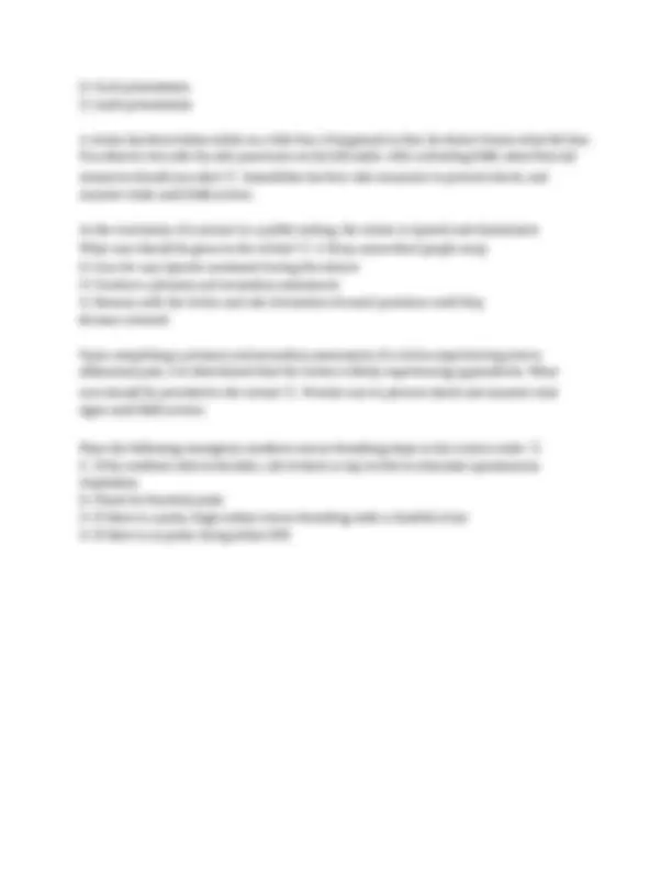 POST First Responder First Aid-CPR-AED; Modules 1-6 updated Questions ...