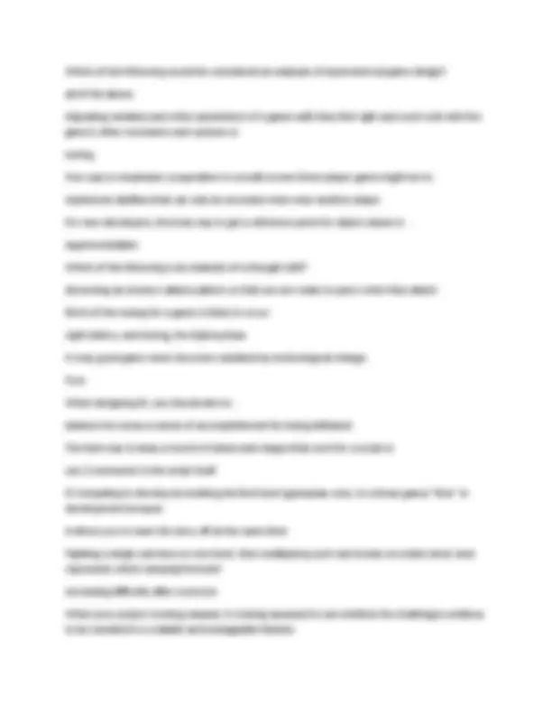 Game Design Final Exam 2025: Comprehensive Questions and Solutions ...