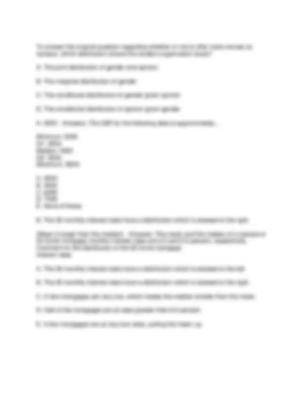 STT 231 Exam 1: Statistics Review Questions and Answers | Exams Social ...