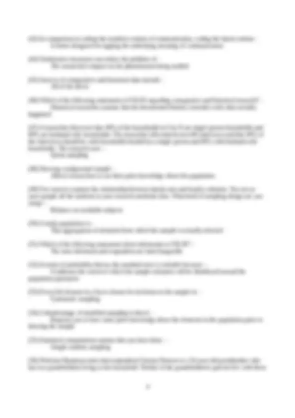 Social Research Methods | Exams Social Work | Docsity
