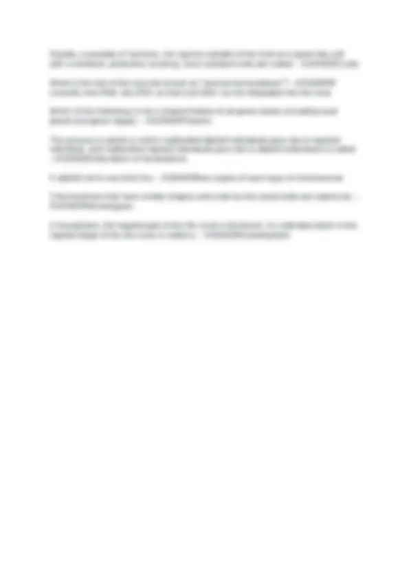 BIOLOGY 102 FINAL EXAM QUESTIONS WITH ANSWERS(RATED A+) | Exams Biology ...