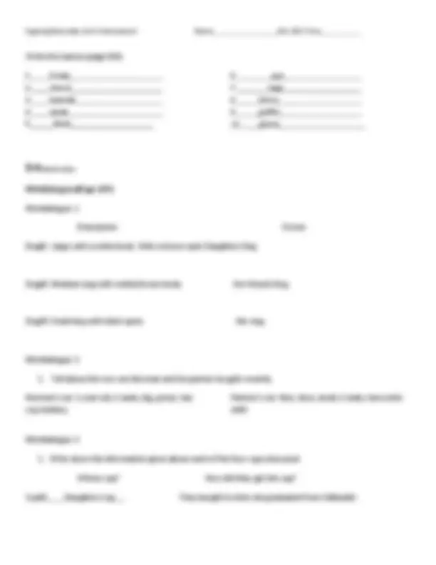 ASL 101: Signing Naturally Unit 5 Homework Solutions | Exams Nursing ...