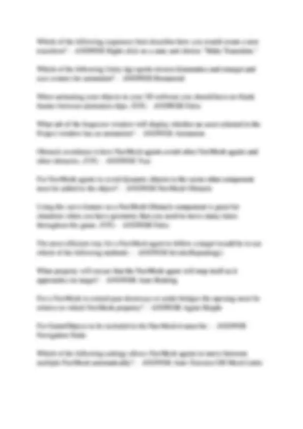 Unity Certified Associate Exam: Game Development Q&A | Exams Advanced ...