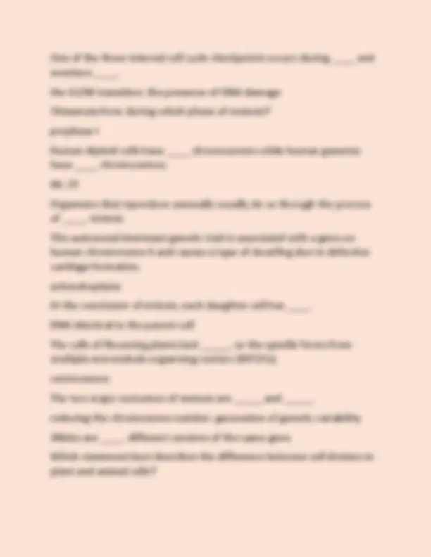 Biology 1306 Final Exam Review 2025 QUESTIONS AND CORRECT ANSWERS ...