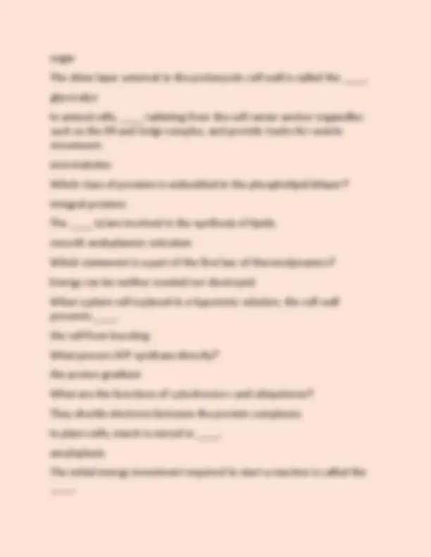 Biology 1306 Final Exam Review 2025 QUESTIONS AND CORRECT ANSWERS ...