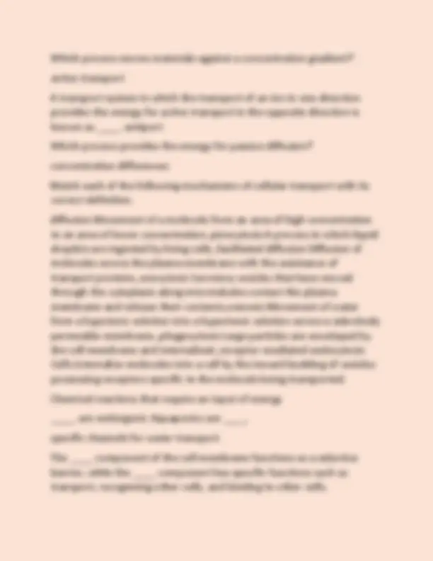 Biology 1306 Final Exam Review 2025 QUESTIONS AND CORRECT ANSWERS ...
