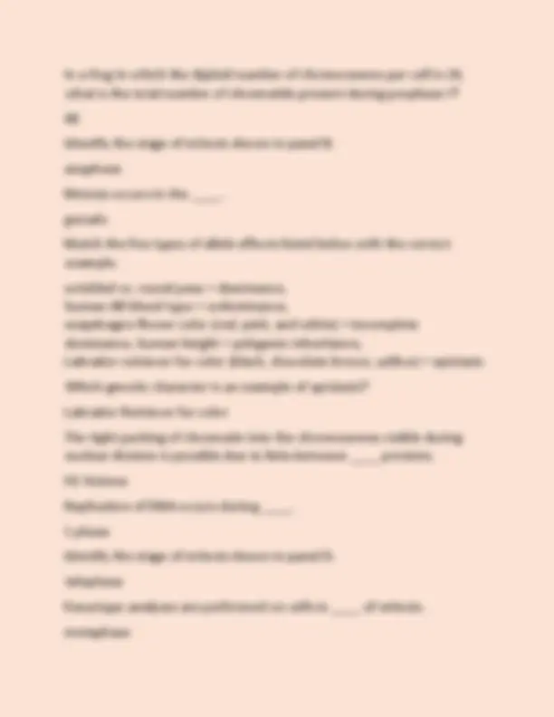 Biology 1306 Final Exam Review 2025 QUESTIONS AND CORRECT ANSWERS ...