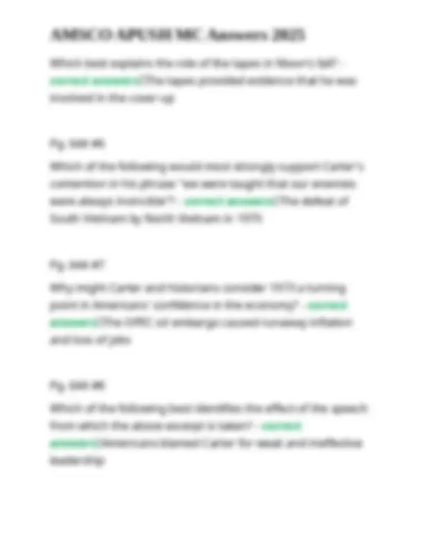 APUSH Exam Prep: Multiple Choice Questions and Answers 2025 | Exams ...