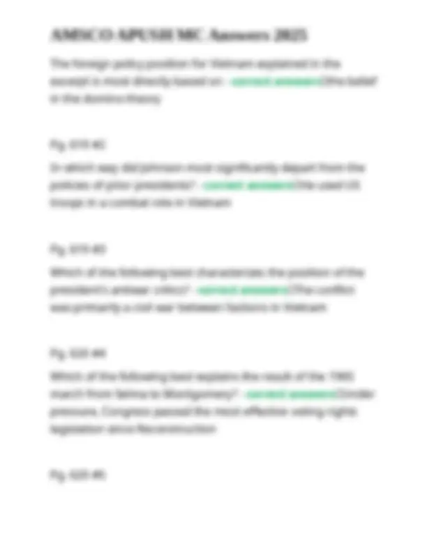 APUSH Exam Prep: Multiple Choice Questions and Answers 2025 | Exams ...