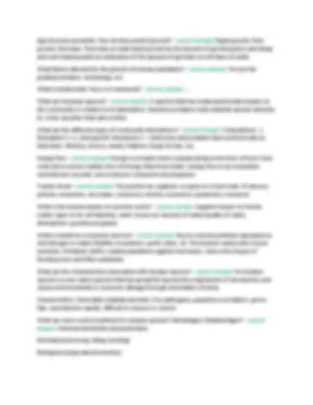 Biology 1010 Final Exam (Comprehensive) – Complete Review with Practice ...