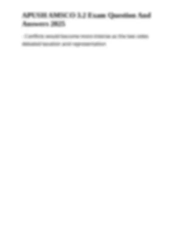 APUSH AMSCO 3.2 Exam Question And Answers 2025 | Exams Nursing | Docsity