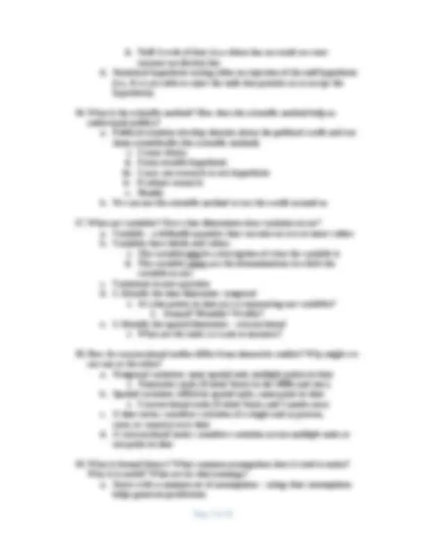 POS3713 Midterm 1 Study Guide Questions and Notes from Class Latest ...