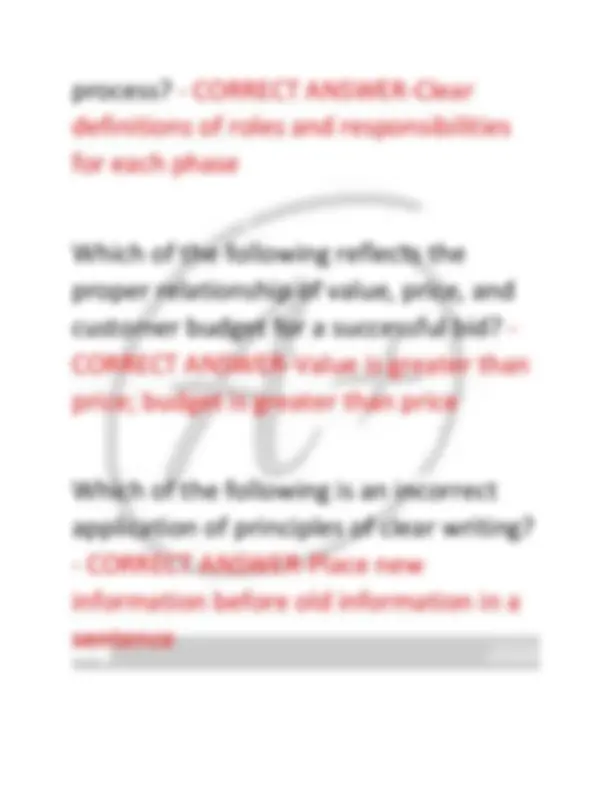 Apmp Foundation Study Guide Example APMP Study Guide Session 2 | COMPLETE QUESTIONS WITH 100% RATED CORRECT ...
