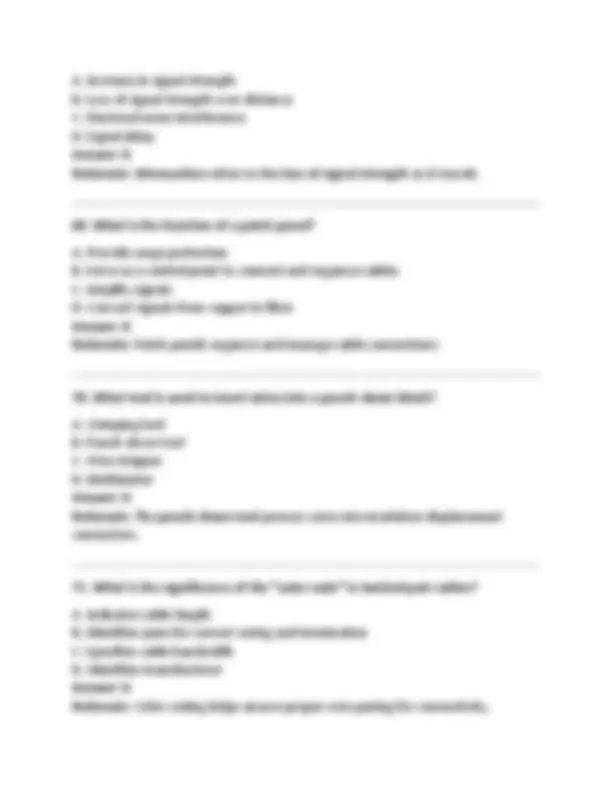 Telecommunications & Cabling Exam: UTP, Fiber Optics & Network ...