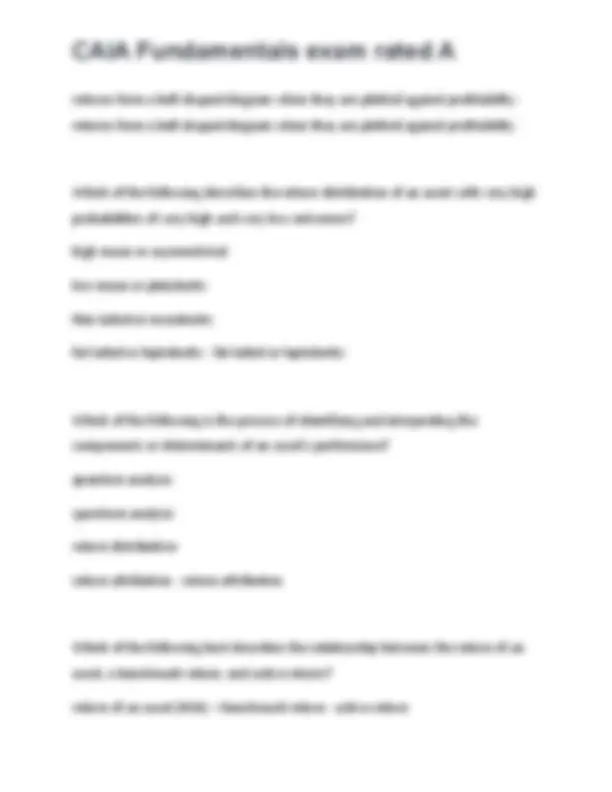 Caia Example Questions CAIA Fundamentals Exam Questions: Alternative Investments | Exams ...