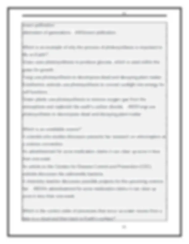STAAR Pretest Biology Questions and Correct Answers Rated A | Exams ...