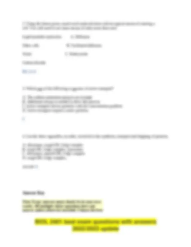 BIOL 2401 Best Exam Questions with Answers Latest update 2025. | Exams ...