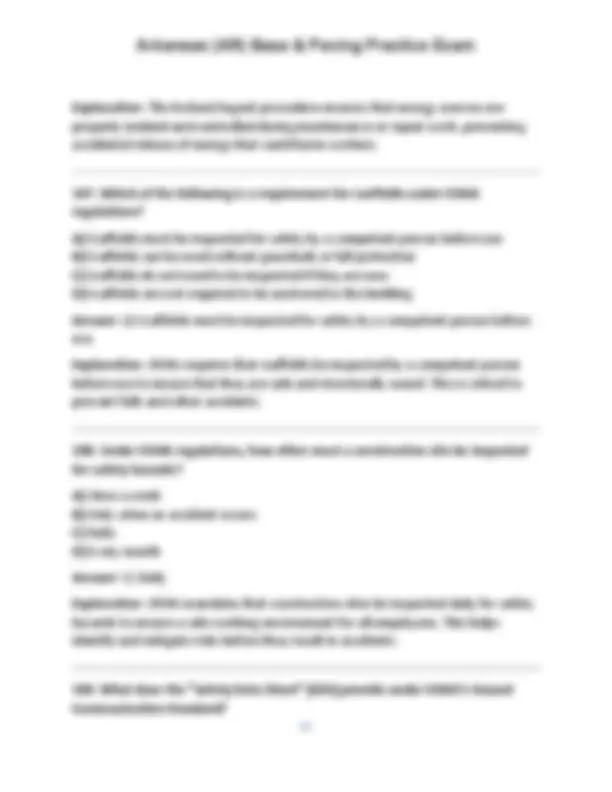 Arkansas (AR) Base & Paving Practice Exam (Questions & Answers) | Exams ...