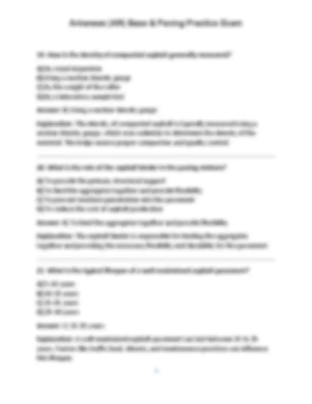 Arkansas (AR) Base & Paving Practice Exam (Questions & Answers) | Exams ...