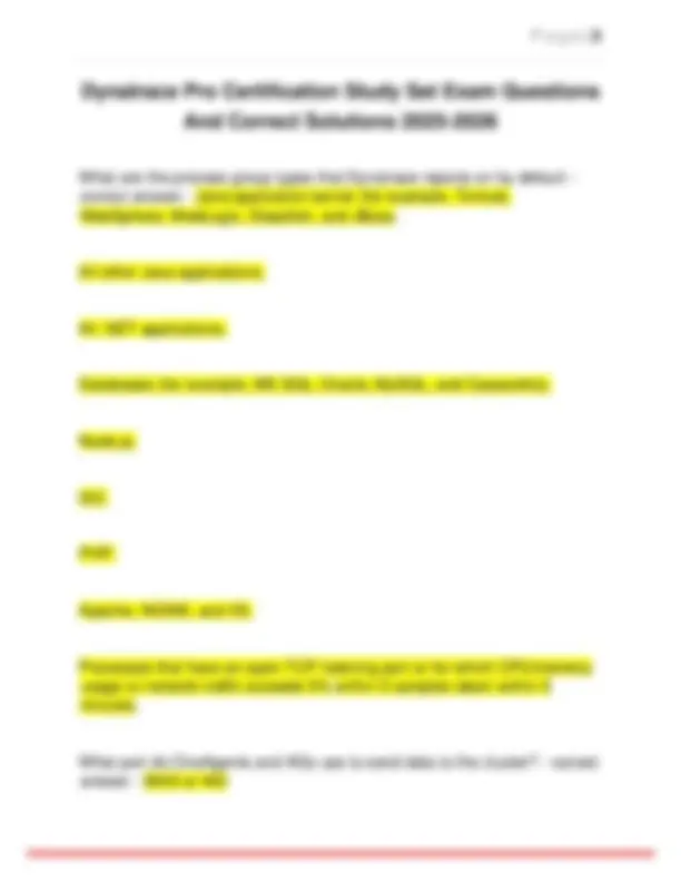 Dynatrace Pro Certification Exam Q&A: 2025-2026 Study Guide | Exams ...
