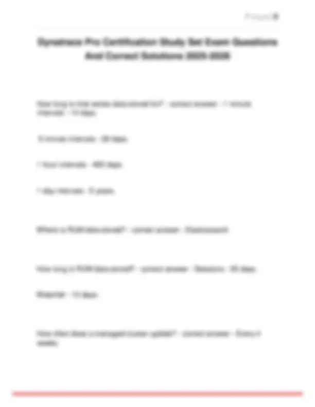 Dynatrace Pro Certification Exam Q&A: 2025-2026 Study Guide | Exams ...