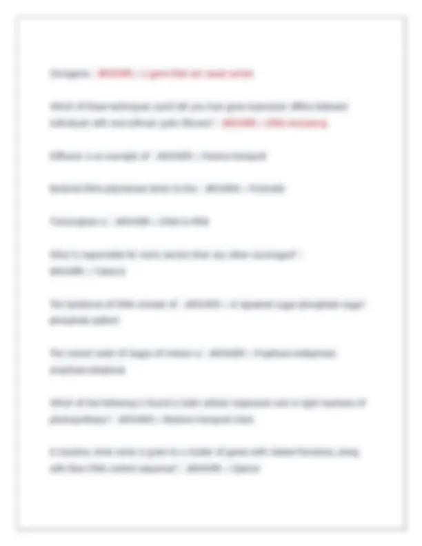 Biology Midterm Exam: 100 Questions with Verified Answers | Exams ...