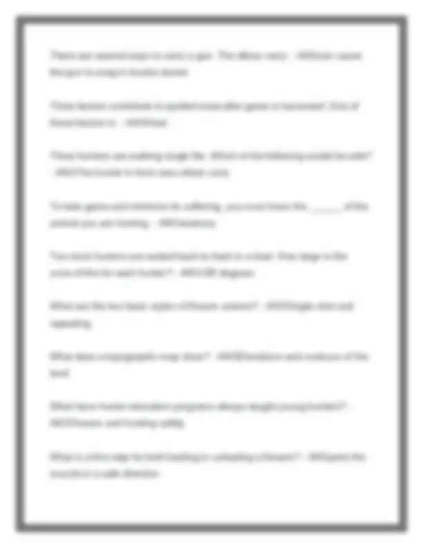 choose the true statement about dressing in layers hunters ed Hunter-ed Certification Exam Questions and Correct Detailed Answers | Exams  Safety and Fire Engineering
