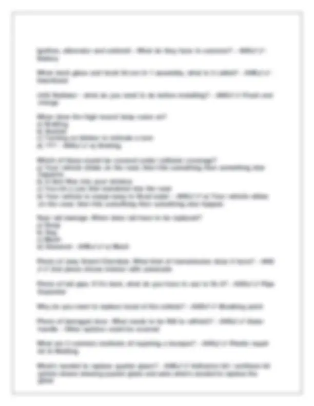 PA Motor Vehicle Physical Damage Appraiser - Practice Exam questions ...