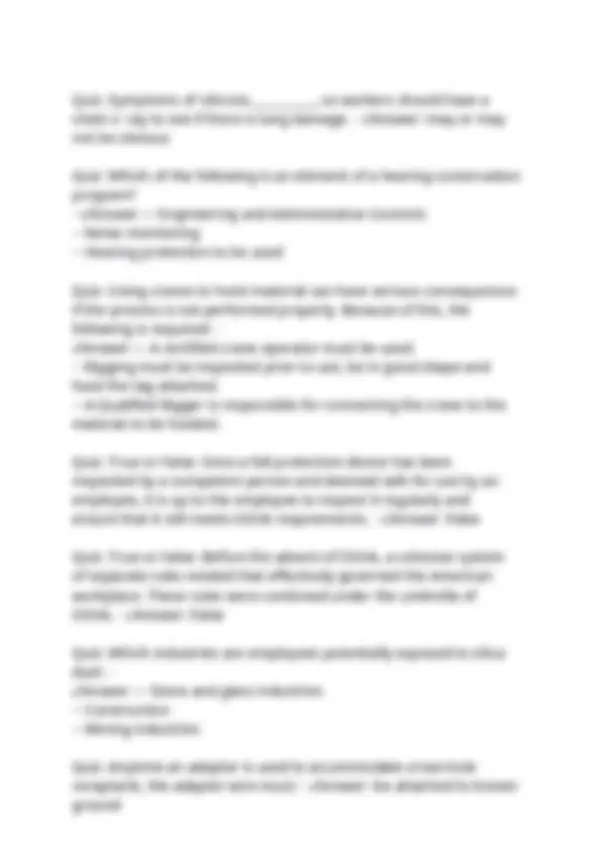 OSHA 10 Test Exam 2025: Practice Questions and Answers | Exams Nursing ...