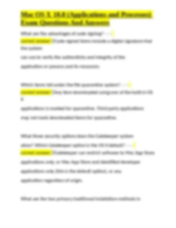 Mac OS X 10.8 (Applications and Processes) Exam Questions And Answers ...