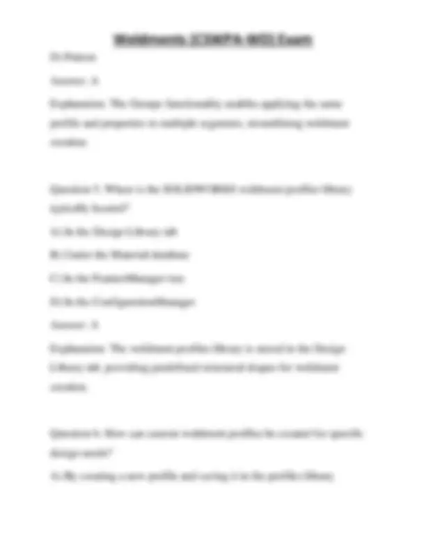 Cswpa Wd Example Weldments (CSWPA-WD) Exam | Exams Technology | Docsity
