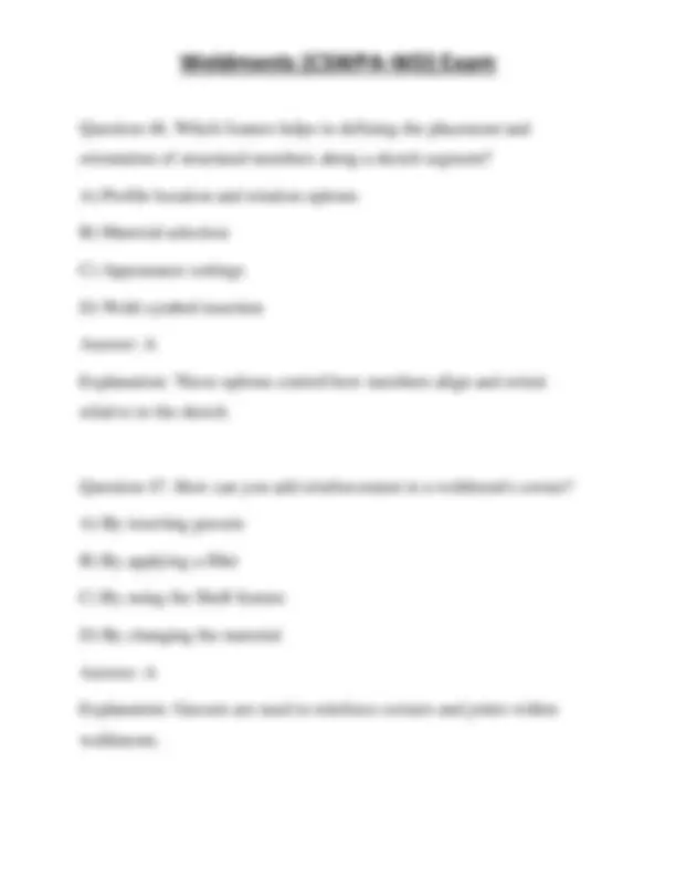 Cswpa Wd Example Weldments (CSWPA-WD) Exam | Exams Technology | Docsity