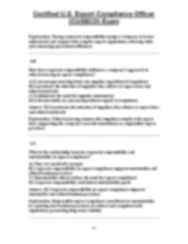 Certified U.S. Export Compliance Officer (CUSECO) Exam | Exams ...