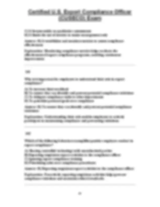 Certified U.S. Export Compliance Officer (CUSECO) Exam | Exams ...