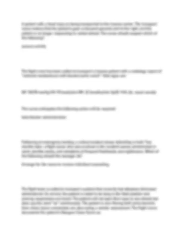 BCEN CFRN Practice Test 2 Exam with Elaborated Questions and Answers ...