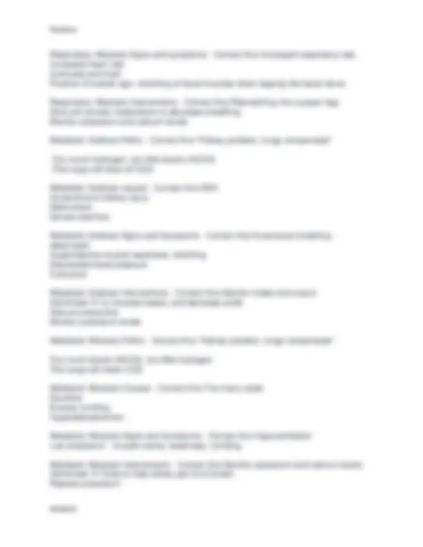 Hondros NUR 205 ACTUAL EXAM 3 TEST COMPREHENSIVE QUESTIONS AND VERIFIED ...