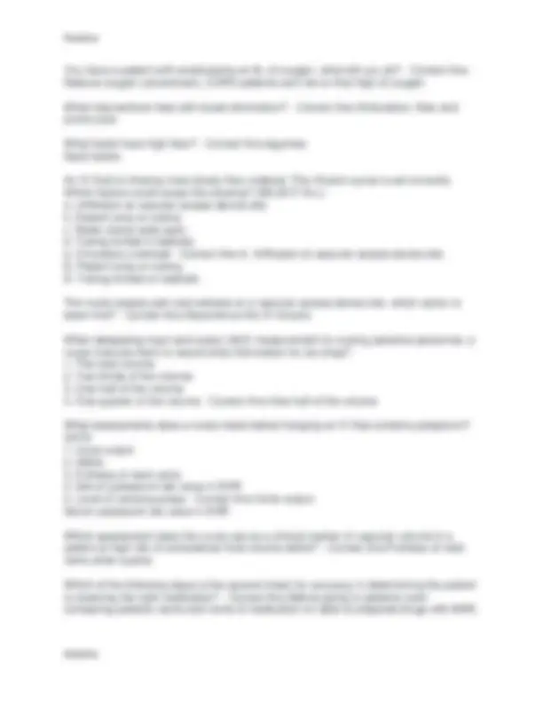 Hondros NUR 205 ACTUAL EXAM 3 TEST COMPREHENSIVE QUESTIONS AND VERIFIED ...