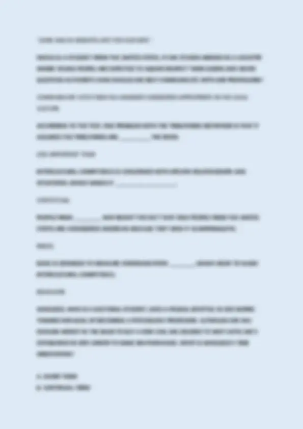 INTL 327 EXAM 1 PRACTICE QUESTIONS WITH 100% DETAILED CORRECT ANSWERS ...